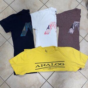 Analog AG Design Unlikely Futures T-Shirts Medium Large Fitted Cotton